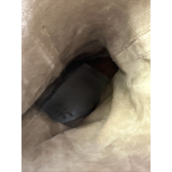 N.D.C. Made by Hand Rodeo High Suede Boots Pull On Western Taupe Womens 38.5 7.5 - Picture 13 of 15